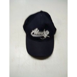 Alaska Black And White Hat Strap Back Baseball Cap Embroidered